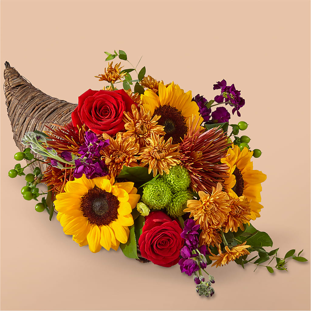 Friendsgiving Cornucopia – HEARTS & FLOWERS FLORIST, Pine Bush NY
