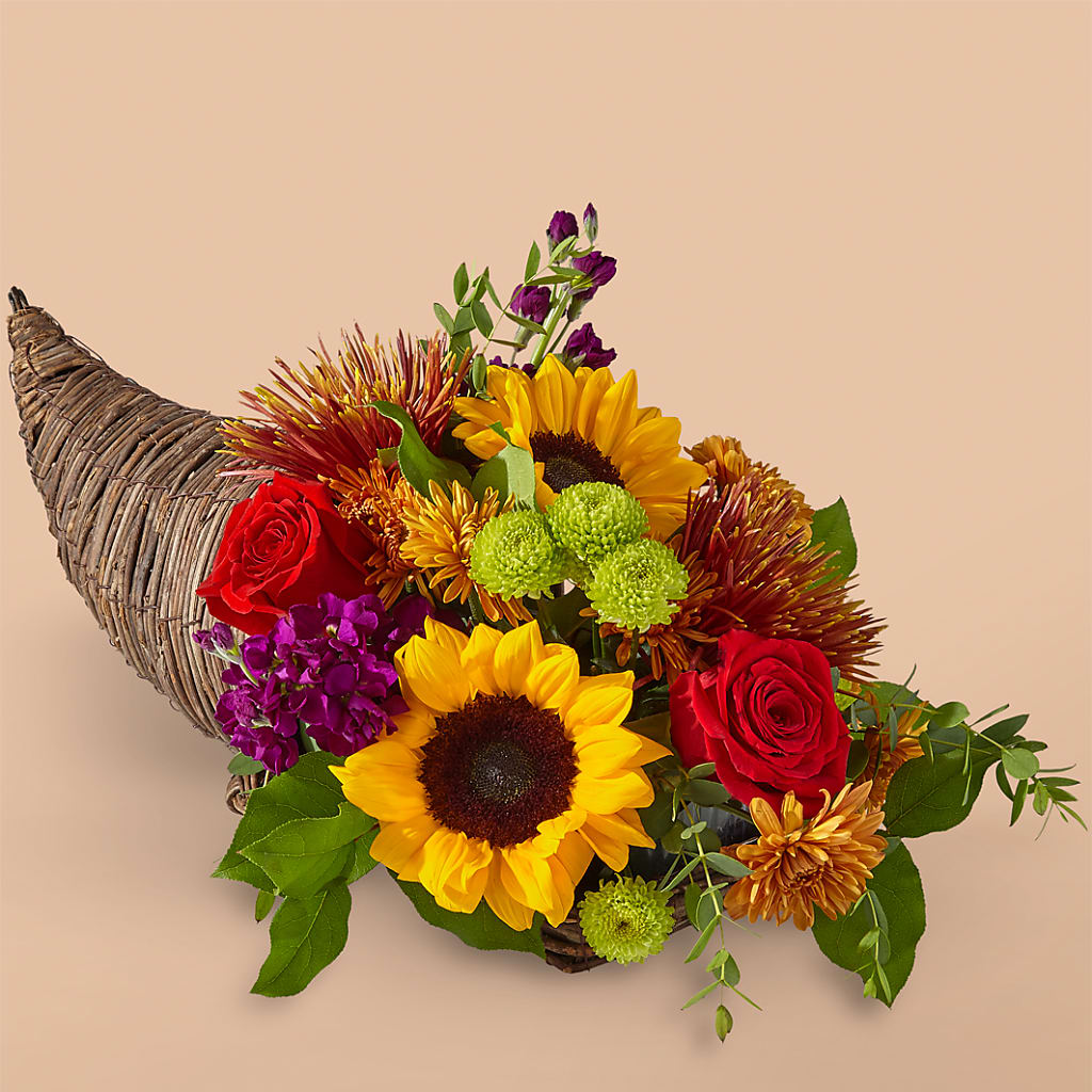 Friendsgiving Cornucopia – HEARTS & FLOWERS FLORIST, Pine Bush NY