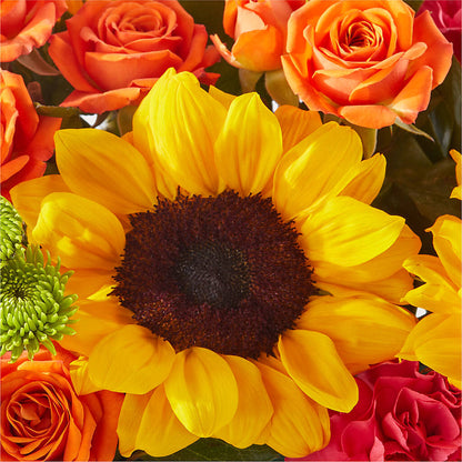 Sun-drenched Blooms Box Bouquet – HEARTS & FLOWERS FLORIST, Pine Bush NY