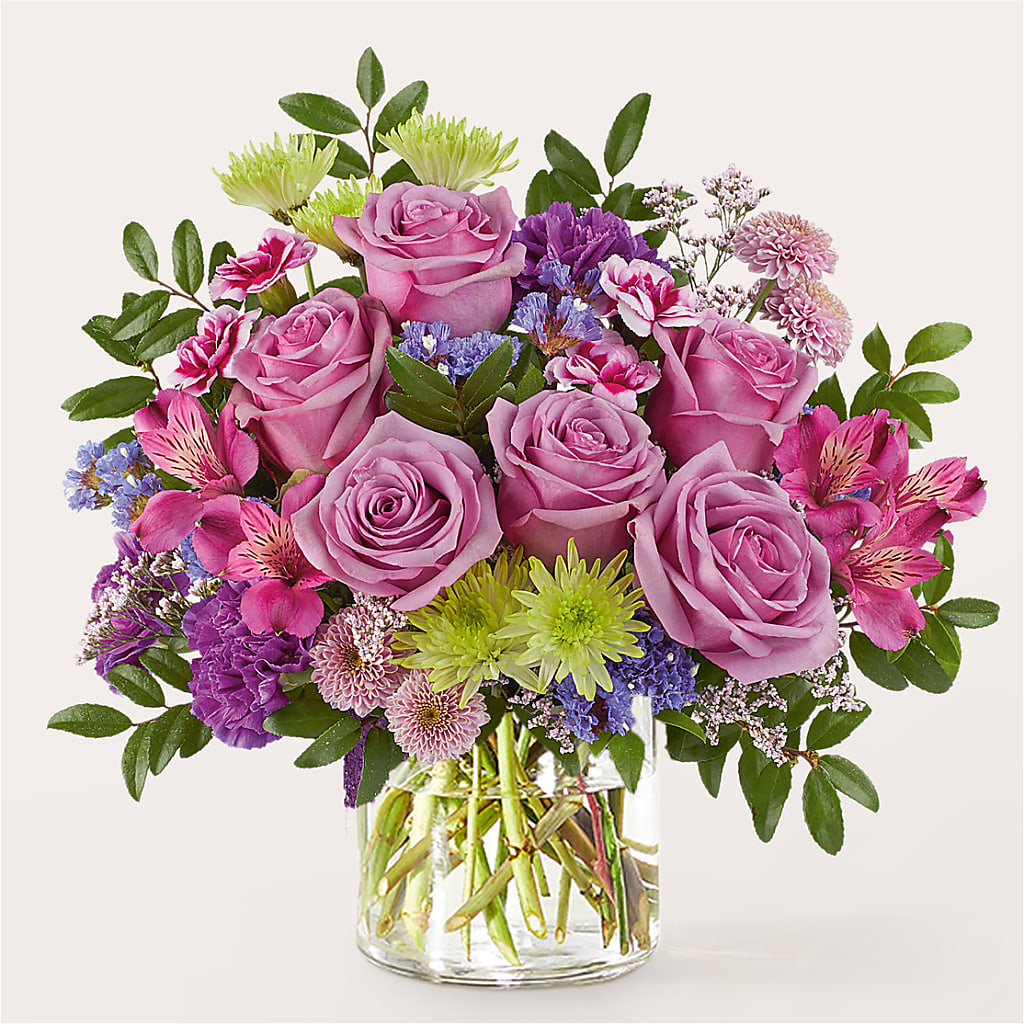 Glass Half Full Bouquet – HEARTS & FLOWERS FLORIST, Pine Bush NY