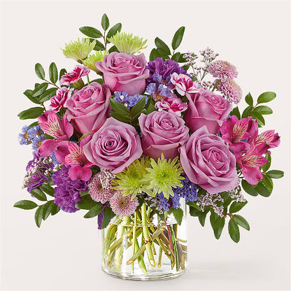 Glass Half Full Bouquet – HEARTS & FLOWERS FLORIST, Pine Bush NY