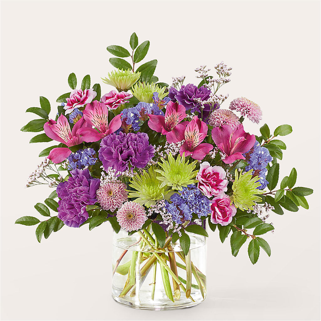 Glass Half Full Bouquet – HEARTS & FLOWERS FLORIST, Pine Bush NY