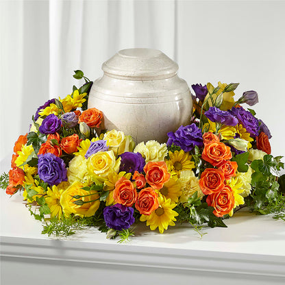 Blossoms of Remembrance Cremation Adornment – HEARTS & FLOWERS FLORIST, Pine Bush NY