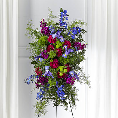 Heavenly Skies Standing Spray – HEARTS & FLOWERS FLORIST, Pine Bush NY