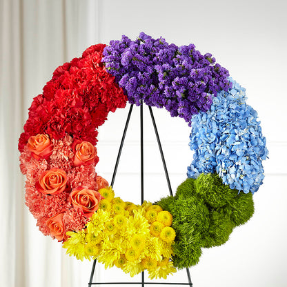 Circle of Love Wreath – HEARTS & FLOWERS FLORIST, Pine Bush NY