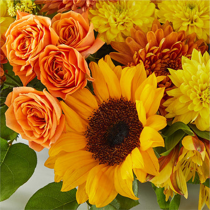Autumn Harmony Centerpiece – HEARTS & FLOWERS FLORIST, Pine Bush NY