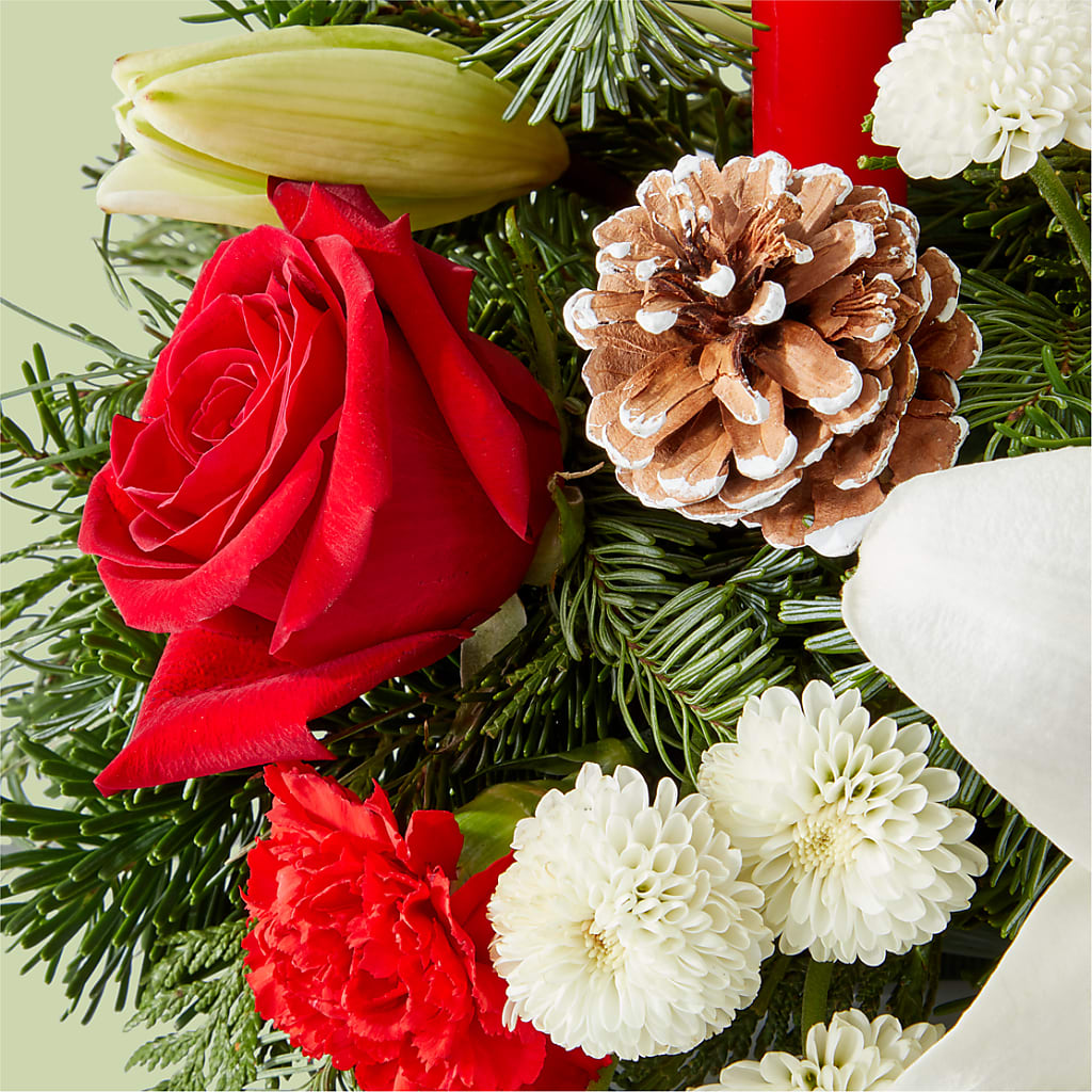 Seasonal Festivities Centerpiece – HEARTS & FLOWERS FLORIST, Pine Bush NY