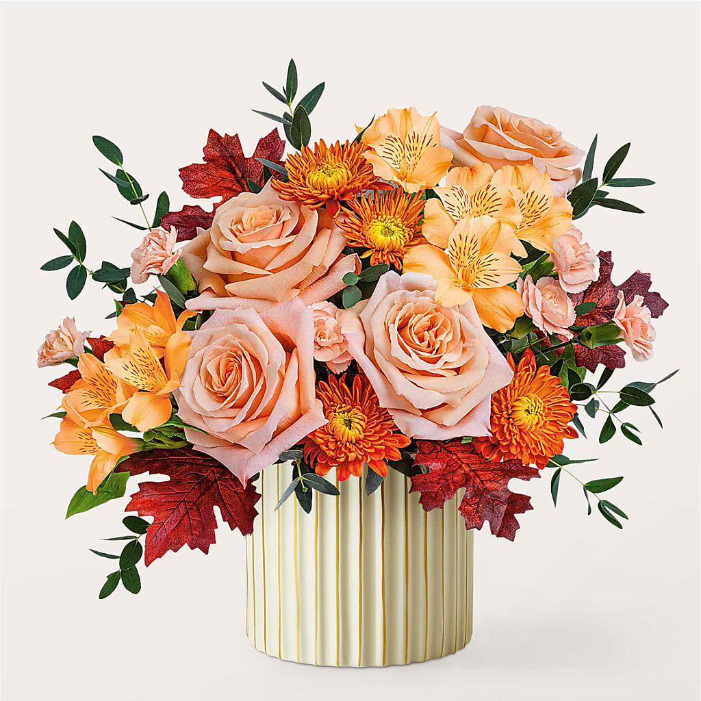 Spiced Latte Bouquet with Ivory Vase – HEARTS & FLOWERS FLORIST, Pine Bush NY