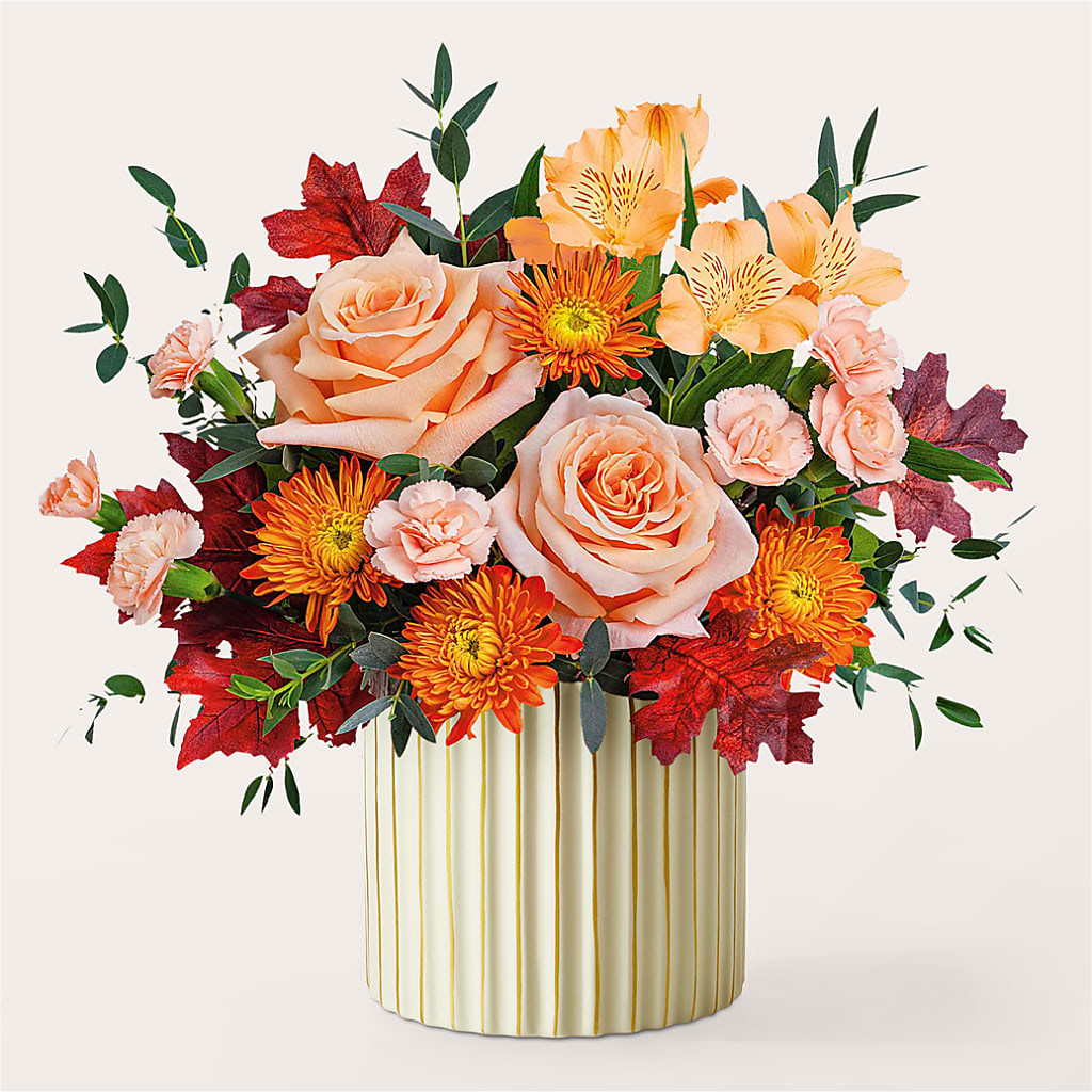 Spiced Latte Bouquet with Ivory Vase – HEARTS & FLOWERS FLORIST, Pine Bush NY