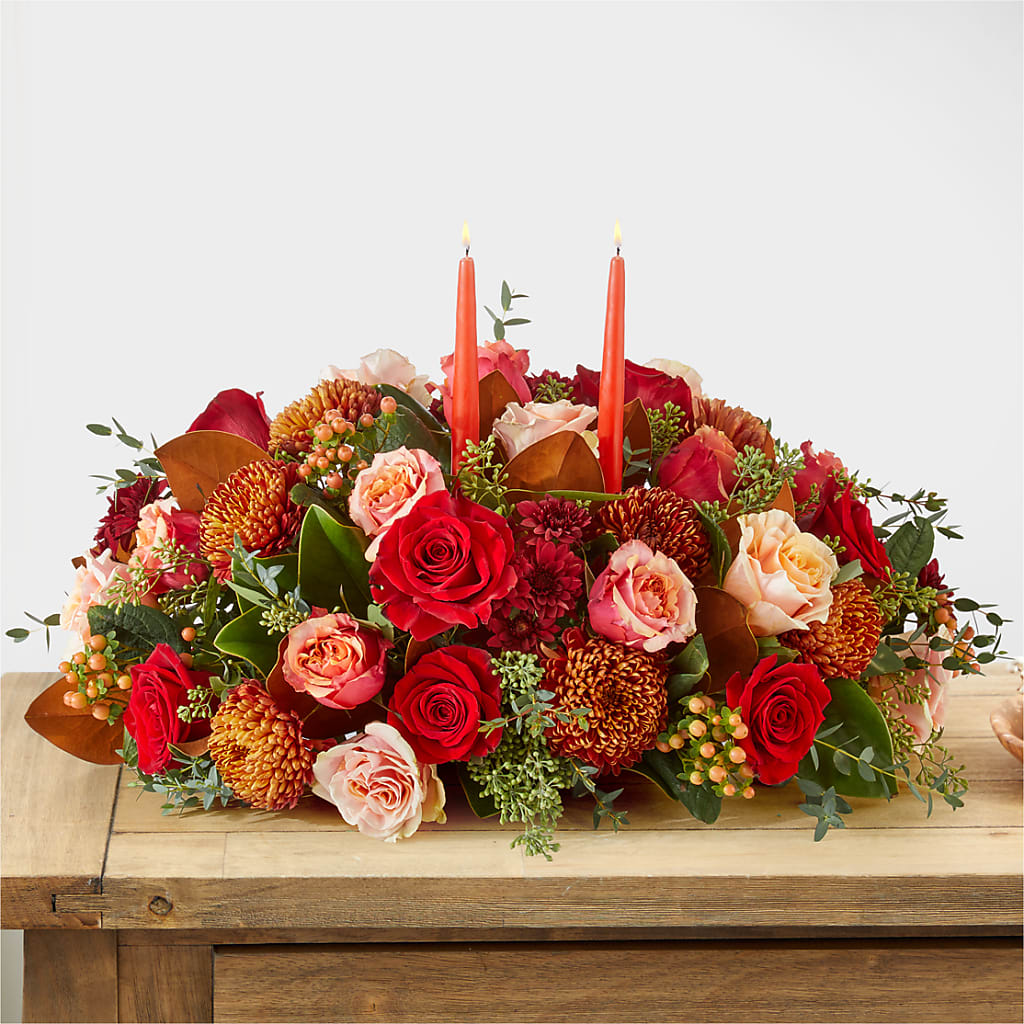Gather Near Centerpiece – HEARTS & FLOWERS FLORIST, Pine Bush NY