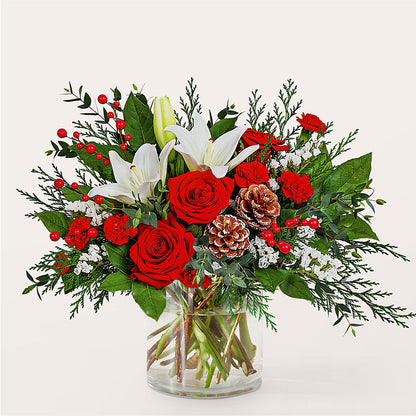Best in Snow Bouquet – HEARTS & FLOWERS FLORIST, Pine Bush NY
