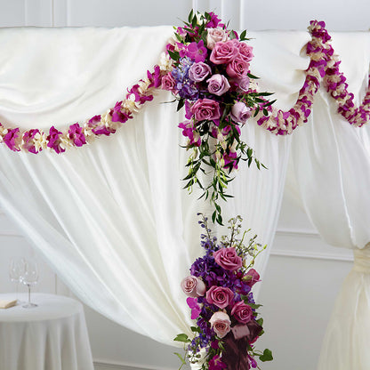 Color & Light Chuppah Decor – HEARTS & FLOWERS FLORIST, Pine Bush NY
